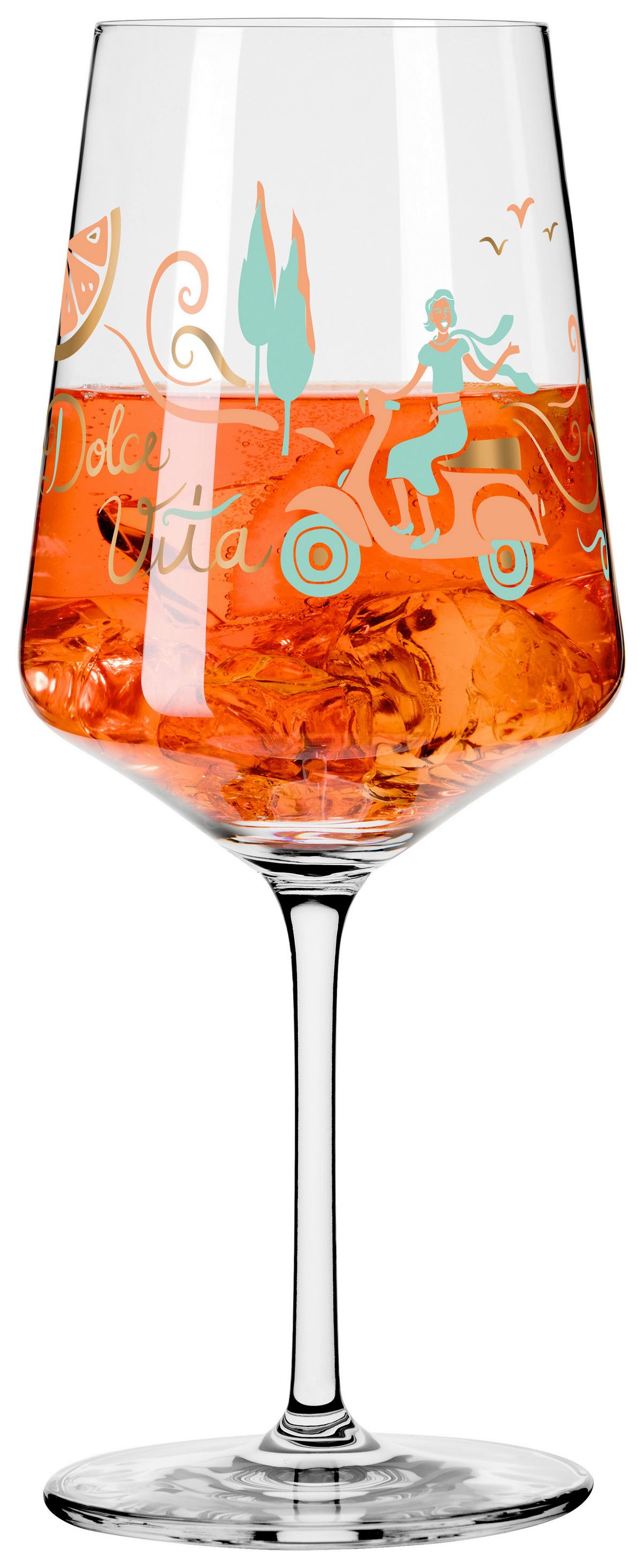 KIELISZEK DO SZPRYCERA 6191004 - beżowy/turkusowy, Lifestyle, szkło (20,3/26,6/19,4cm) - Ritzenhoff