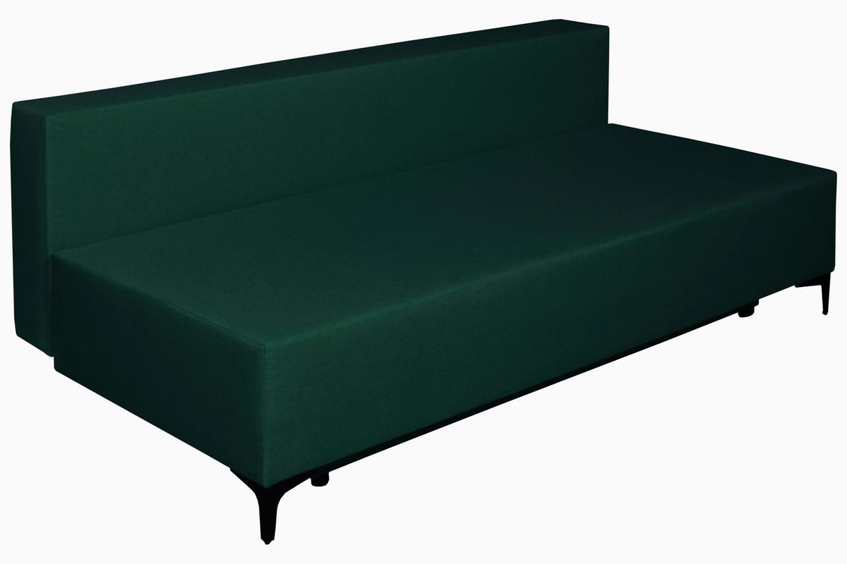 Canapea extensibila LONDON - verde închis, Modern, lemn/metal (198/90/101cm) - Modern Living