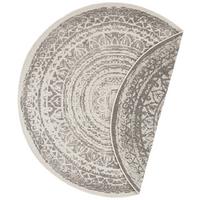 Flachwebeteppich Rosica Creme/Grau Ø ca. 140cm - Creme/Grau, Design, Kunststoff (140cm) - Hanse Home