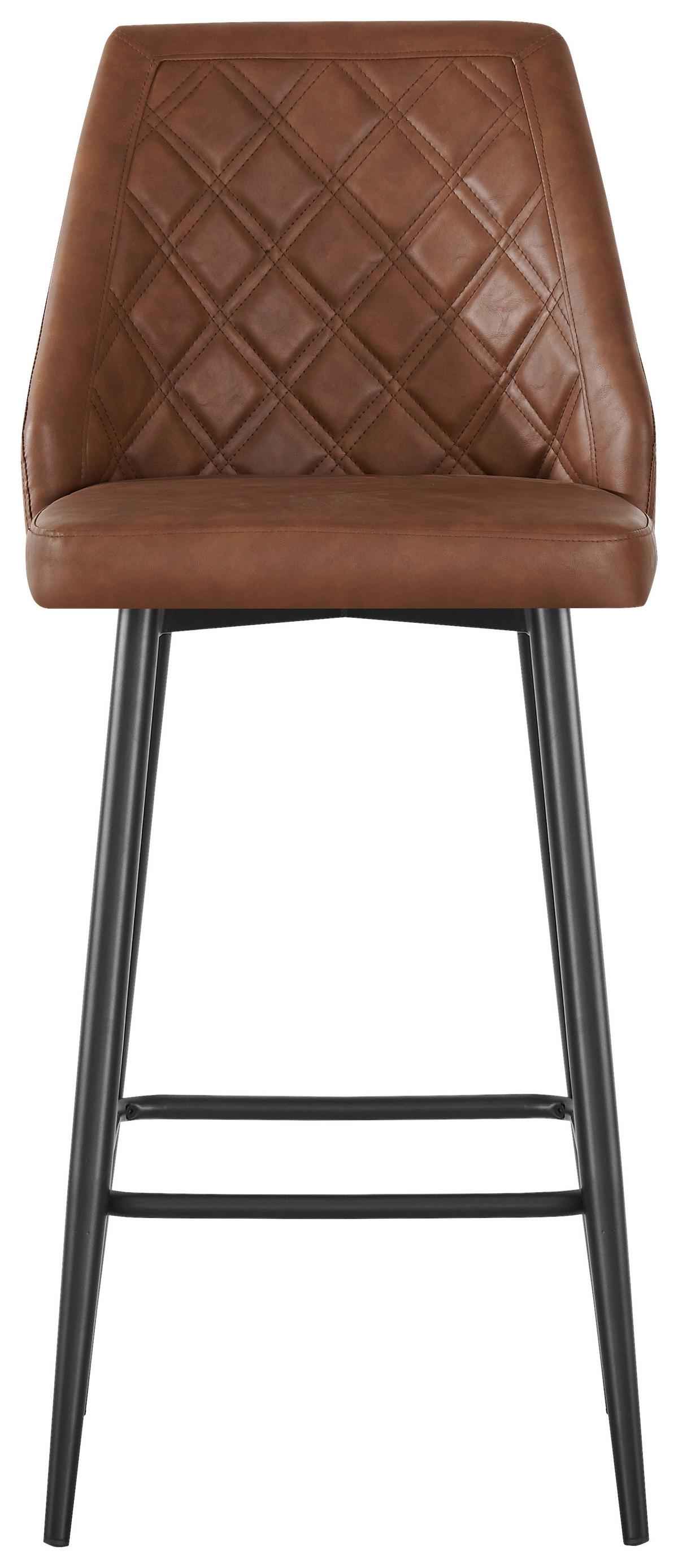 Barska Stolica Roy - konjak/crna, Moderno, drvo/metal (48/106/58cm) - Mömax