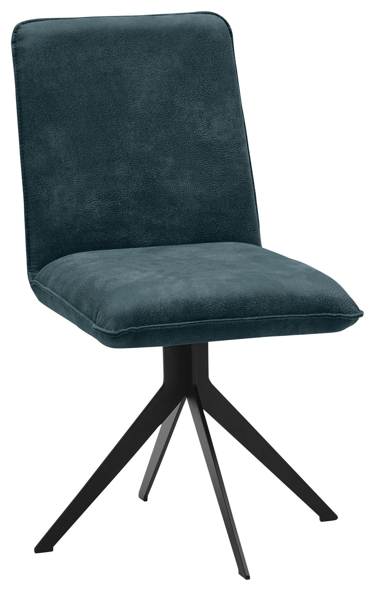 KRZESŁO MALIBU - petrol/czarny, Design, metal/tkanina (46,5/87/64cm) - Voleo