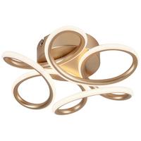 Led-deckenleuchte Champagner Max. 24 Watt - Champagner, Modern, Kunststoff/Metall (26/10cm) - Mömax