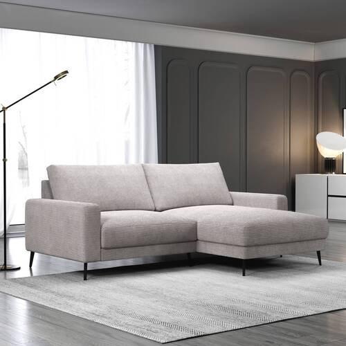 Canapea modulara CORA - bej, Modern, lemn/textil (223/86/161cm) - Mömax