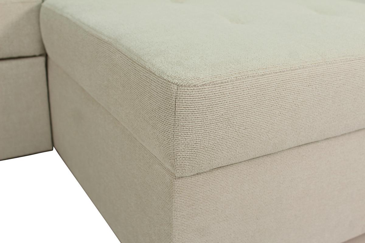 Kutna Garnitura Oslo - krem, Romantično / ladanjski, tekstil (260/85/155cm) - Modern Living