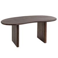 Schreibtisch WL7.230 Dunkelbraun Echtholz - Dunkelbraun, Design, Holz (180/90/75cm) - MID.YOU