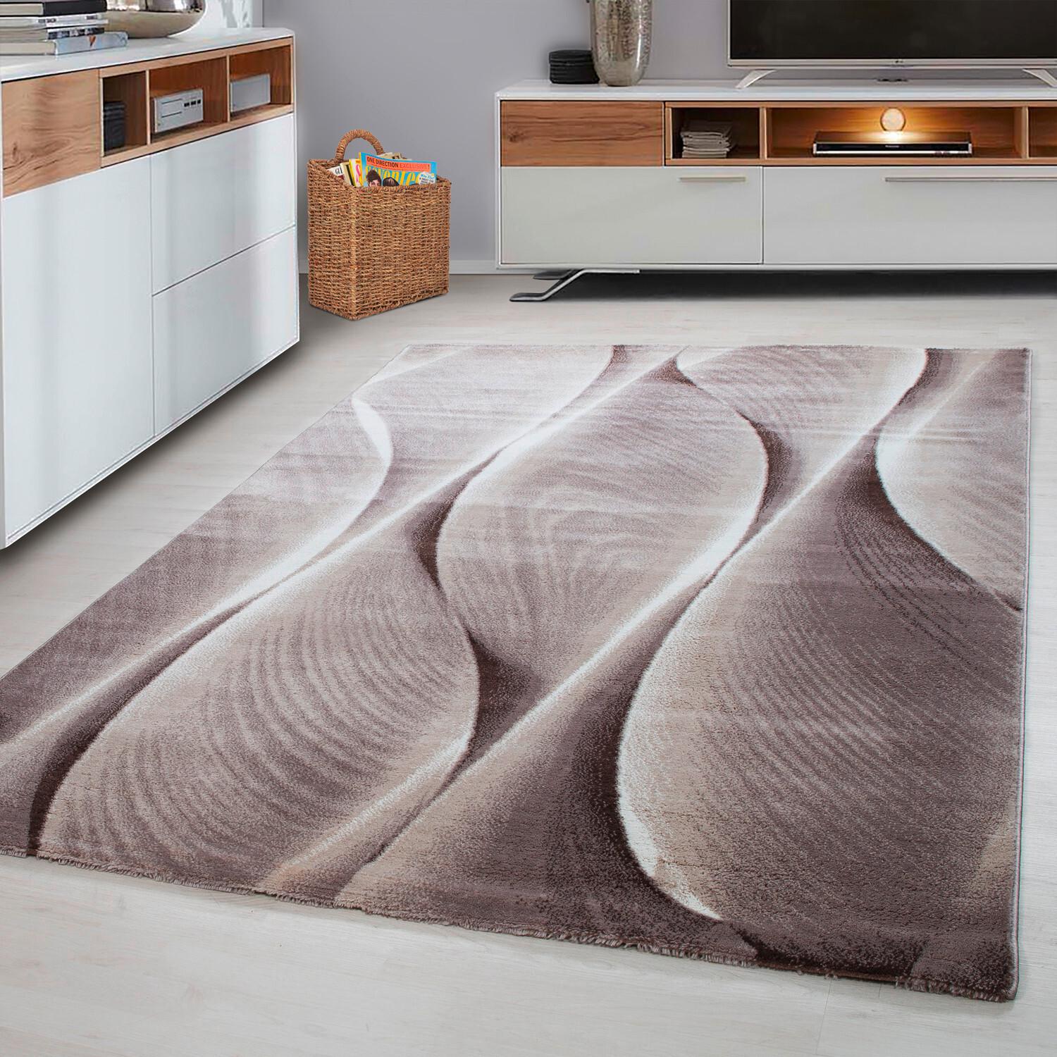 Flachwebeteppich Parma Braun ca. 280x370cm - Braun, Design, Textil (280/370cm) - Novel