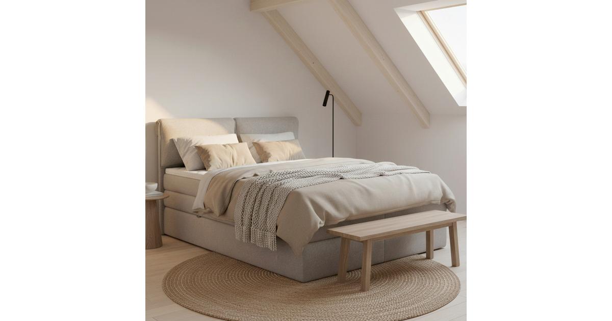 Postelja Boxspring Mosamo, 180x200, Svetlo Siva spletno naročilo mömax