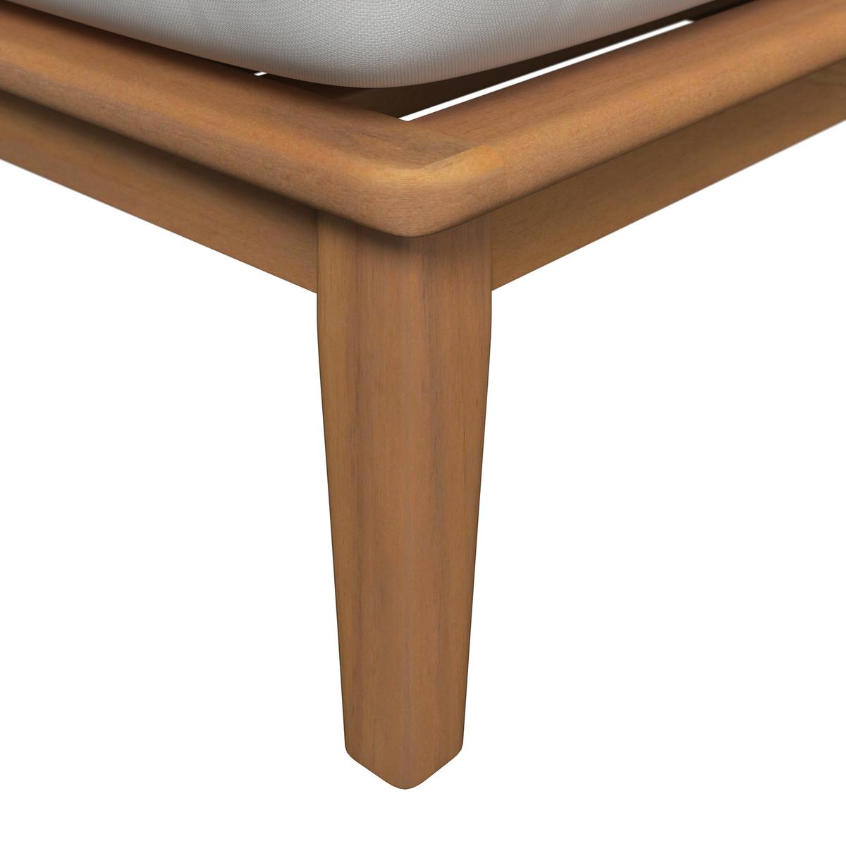 KOMPLET MEBLI TARASOWYCH BORNEO - beżowy/kolor akacjowy, Modern, drewno (80/65/80cm) - Ambia Garden
