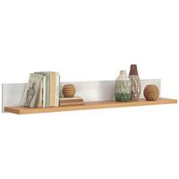 Stenska Polica Rovigio, Barva Macesna, Bela - bela/barve macesna, Konvencionalno, leseni material (137/18/20cm) - Landscape