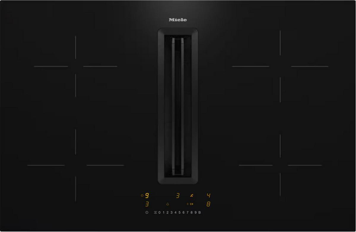 Kochfeld-Dunstabzug-Kombi KMDA7272FL-U - Schwarz, MODERN, Glas/Metall (80/20/52cm) - Miele