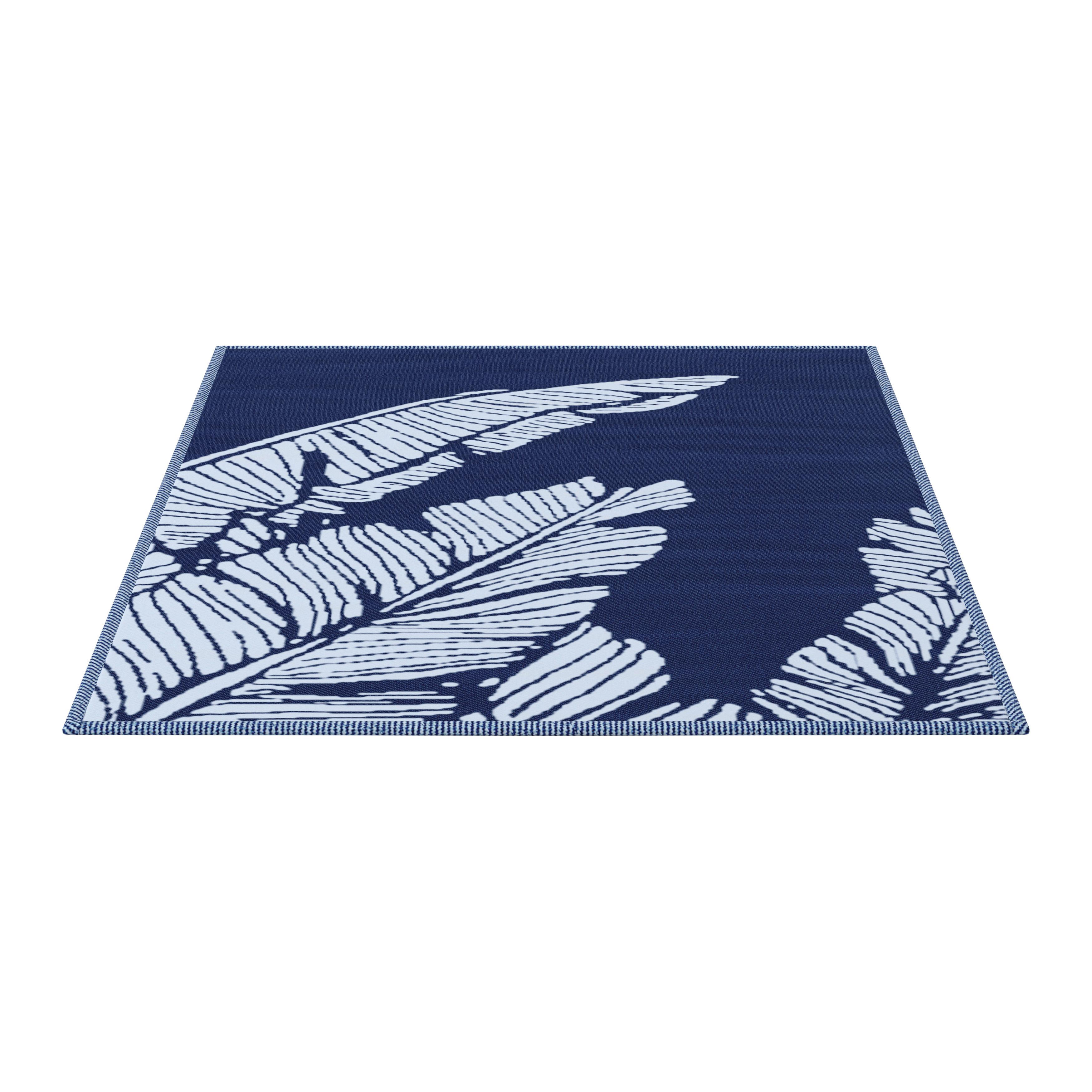UTOMHUSMATTA FLAVIA - blå, Modern, plast (120/180cm) - Bessagi Garden