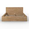 BETT WILMA - Wildeiche, MODERN, Holz (180/200cm) - Bessagi Home