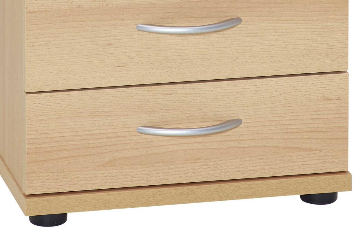 Container Serie 4000 ca. 42x53 cm Buchedekor - Buchefarben/Silberfarben, Basics, Holzwerkstoff/Kunststoff (41,6/53,4/50cm) - MID.YOU