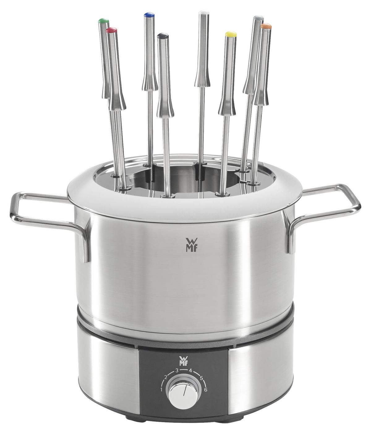 ZESTAW DO FONDUE 04 1513 0011 WMF - kolor srebrny/czarny, Trend, metal (32,5/23,5/25cm) - WMF