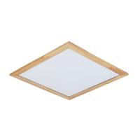 LAMPA SUFITOWA LED HINA *SBN* - kolor naturalny/czarny, Basics, tworzywo sztuczne/metal (45/45/4,5cm) - Novel