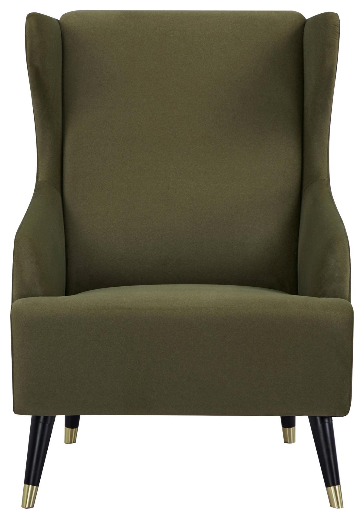 Fotoliu TIFFANY - verde, Modern, lemn/textil (71/102/95cm) - Mömax