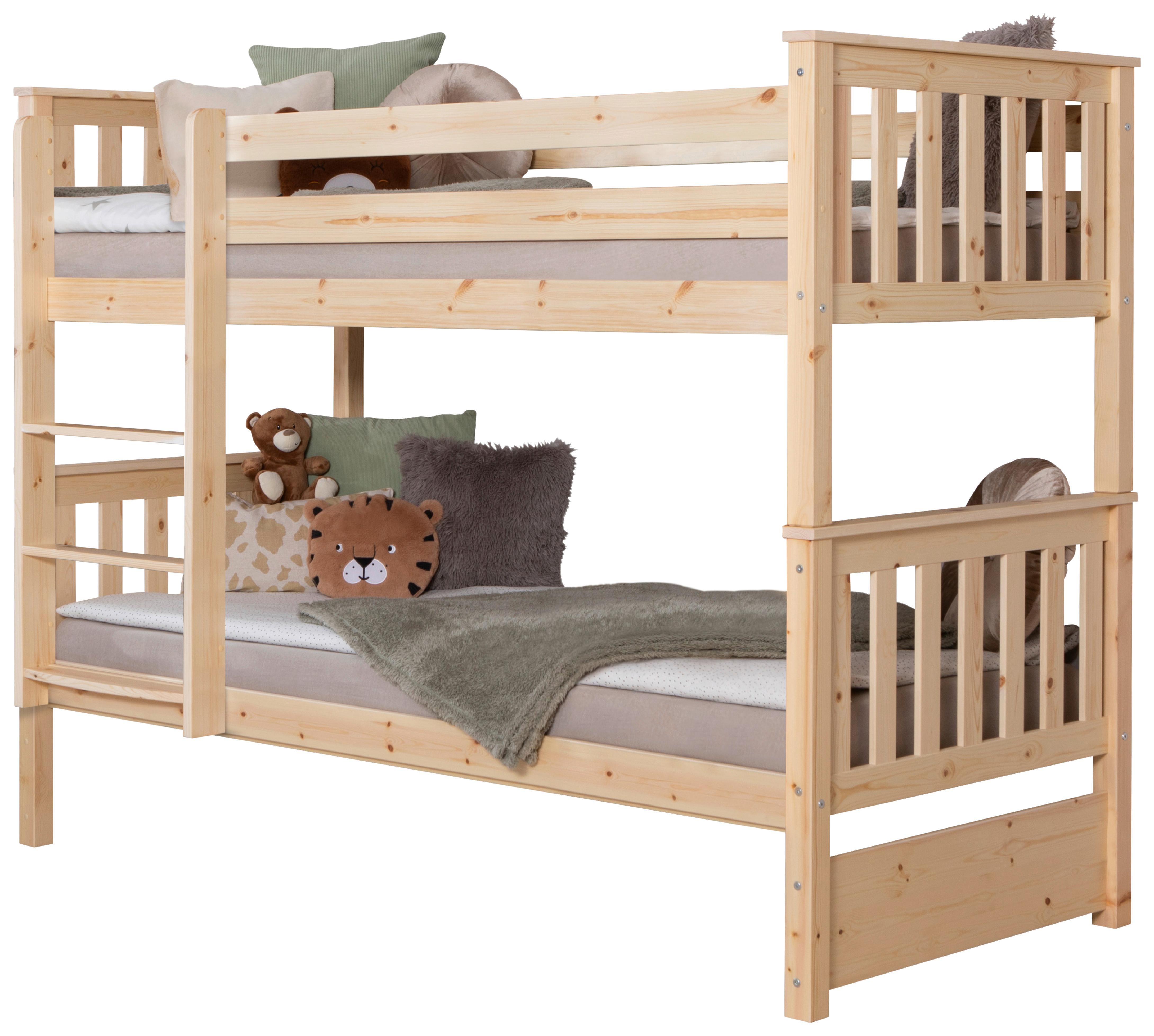 Etagenbett Holz Sammy ca. 90x200 cm - Naturfarben, MODERN, Holz (90/200cm) - Livetastic
