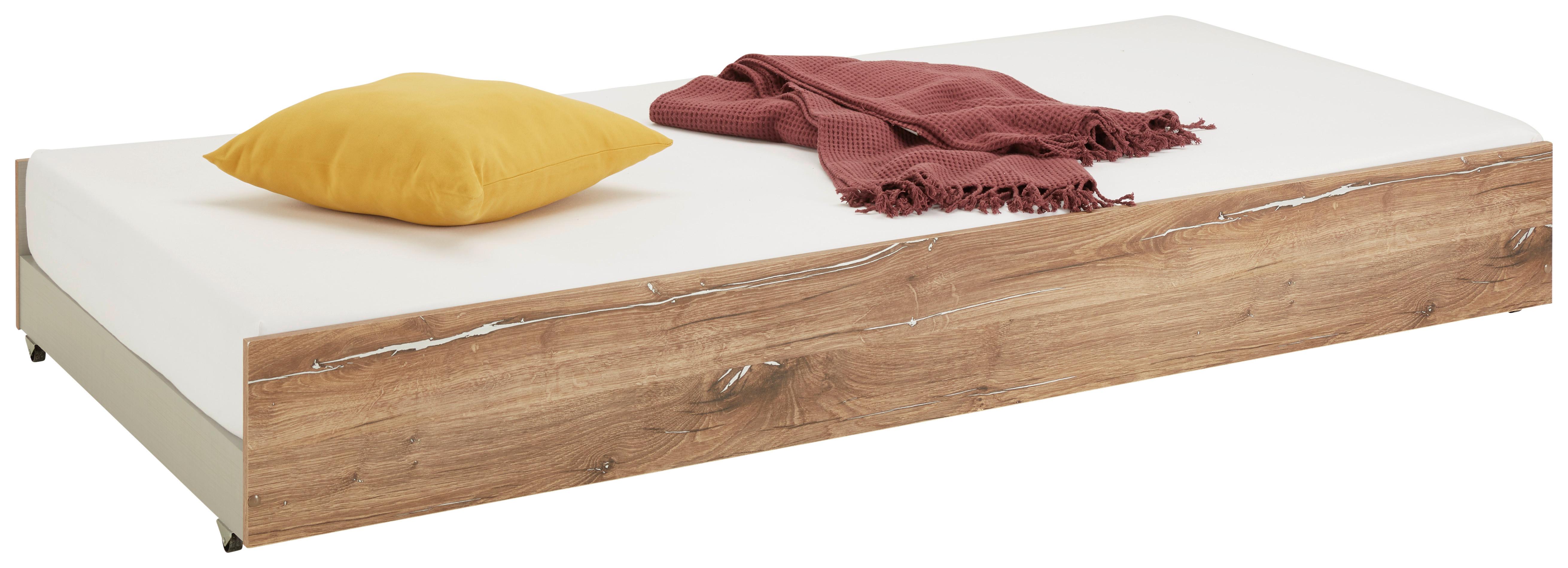 Bettschubkasten In Eichefarben - Eichefarben, Konventionell, Holzwerkstoff/Kunststoff (94/27/199cm) - Mömax