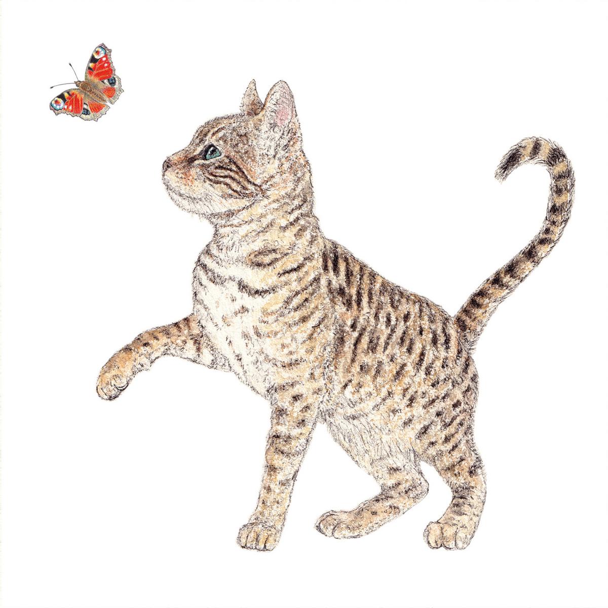Șervețel Kai - maro/alb, hârtie (33cm)