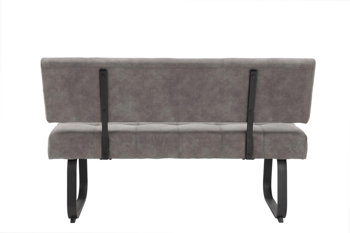 TISCHGRUPPE LUISE II G - Eiche Artisan/Grau, MODERN, Holzwerkstoff/Textil (120 - 160/76/80cm) - MID.YOU