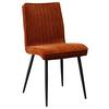 Stuhl Lena in Rostfarben - Rostfarben/Schwarz, Modern, Holz/Textil (43/86/57cm) - Mömax