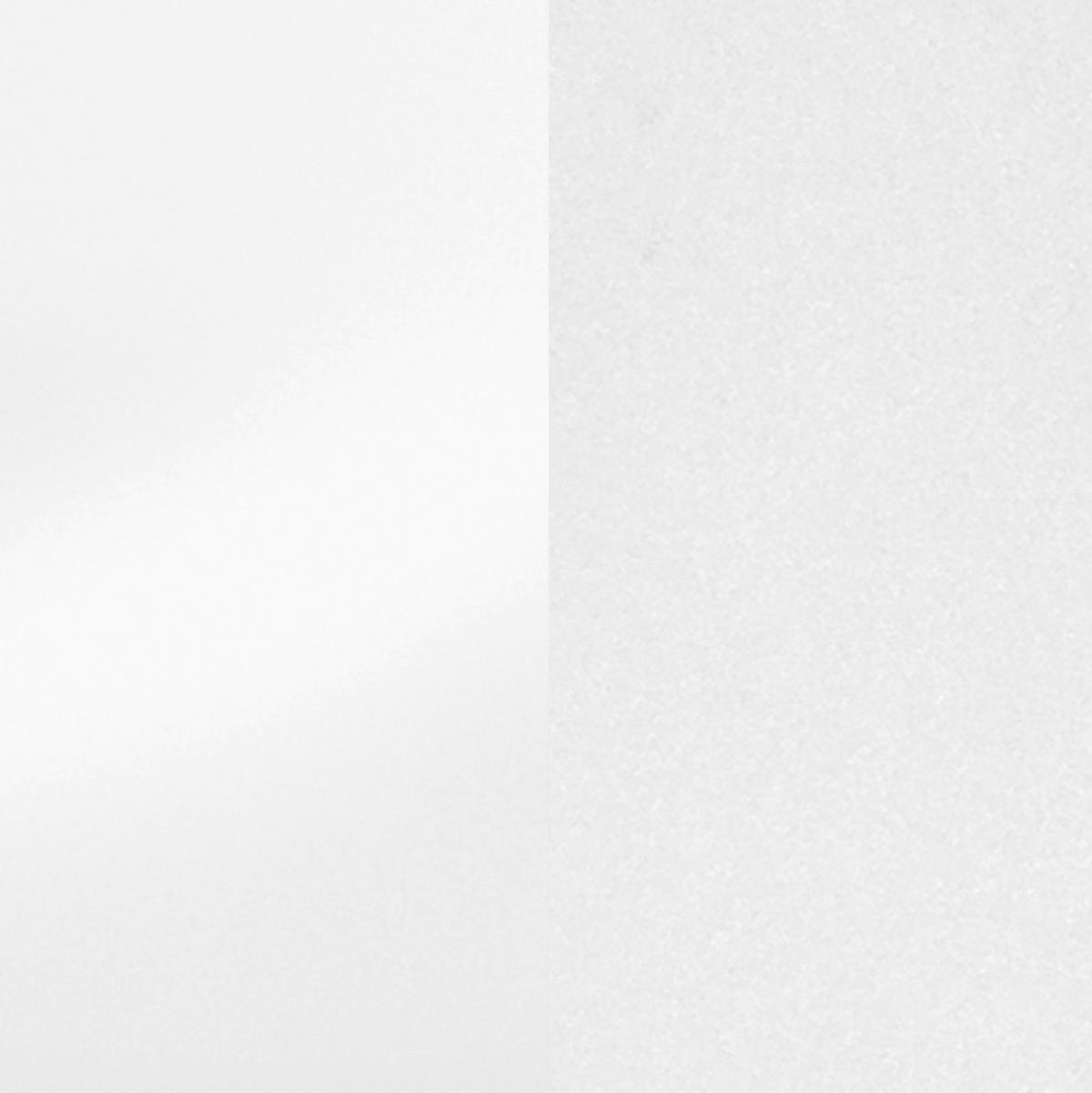 Küchenzeile Monza ohne Geräte ca. 360 cm Weiß/Grau + Spüle - Weiß Hochglanz/Weiß, LIFESTYLE, Holzwerkstoff (360cm) - Held