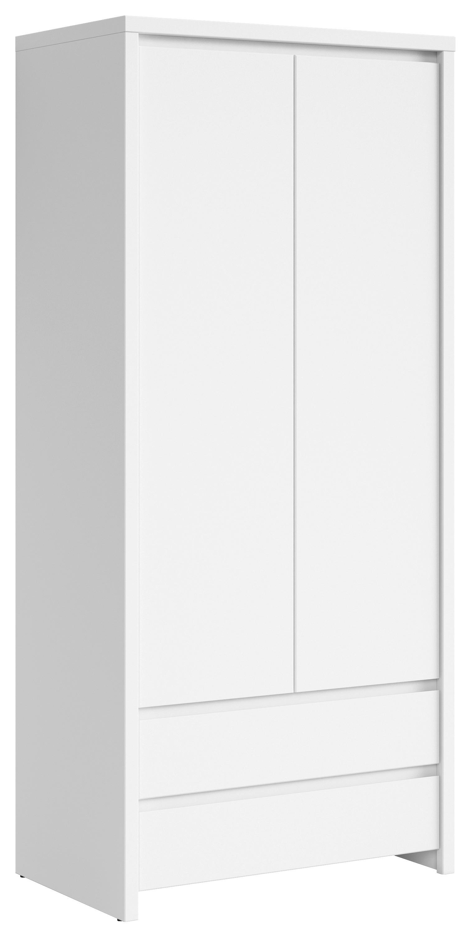 Ormar S Klasičnim Vratima Kaspian - bijela, Moderno, drvni materijal (90/200,5/55,5cm) - Modern Living