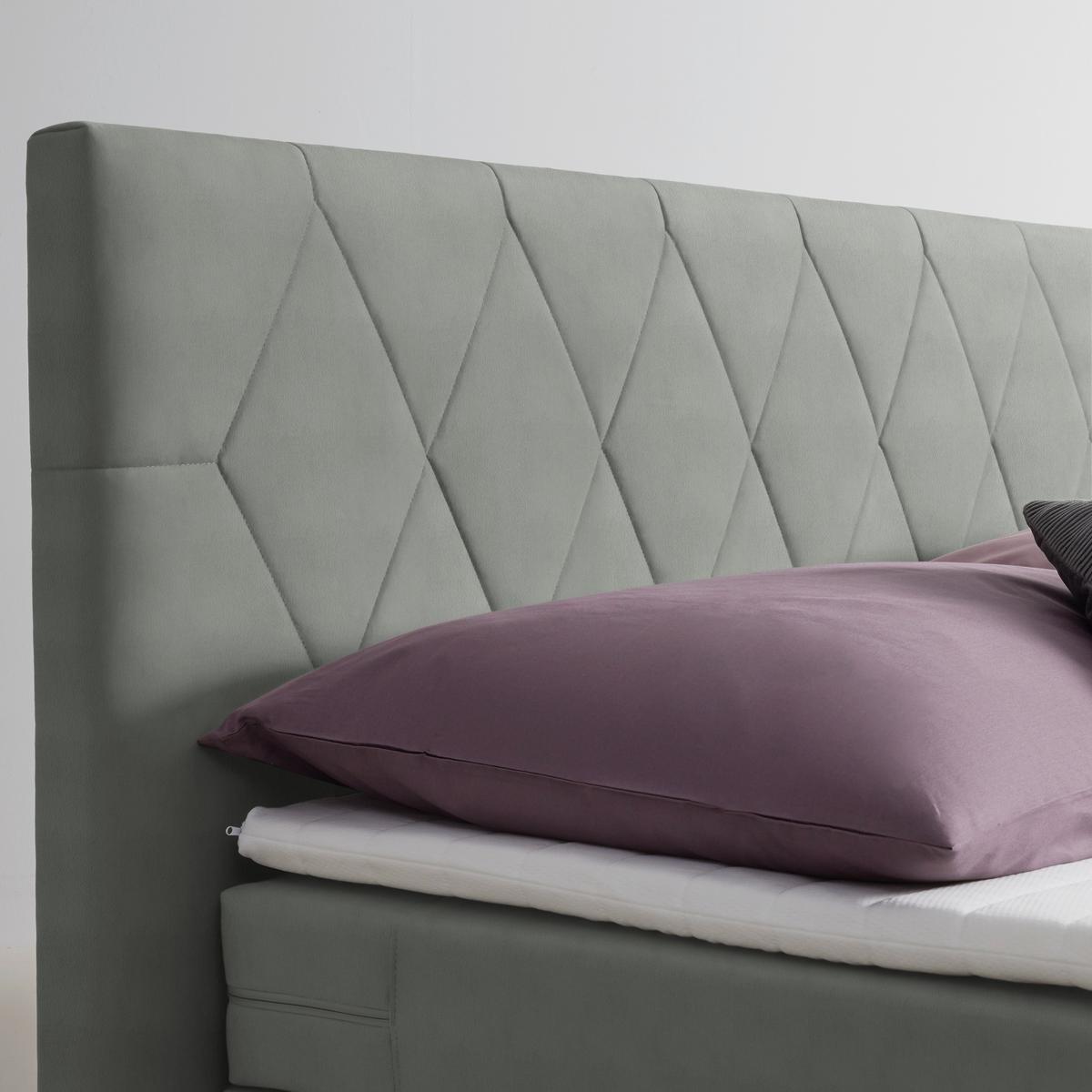 Boxspringbett Josie B Grau ca. 160x200cm - Schwarz/Grau, KONVENTIONELL, Holz/Holzwerkstoff (160/200cm) - Mömax