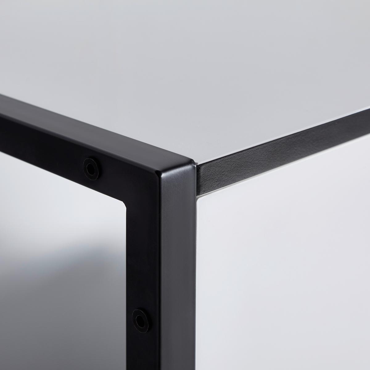 Garderobe Hilla Schwarz/Weiss - Weiss/Schwarz, Modern, Holzwerkstoff/Metall (64/185/40cm) - Mömax