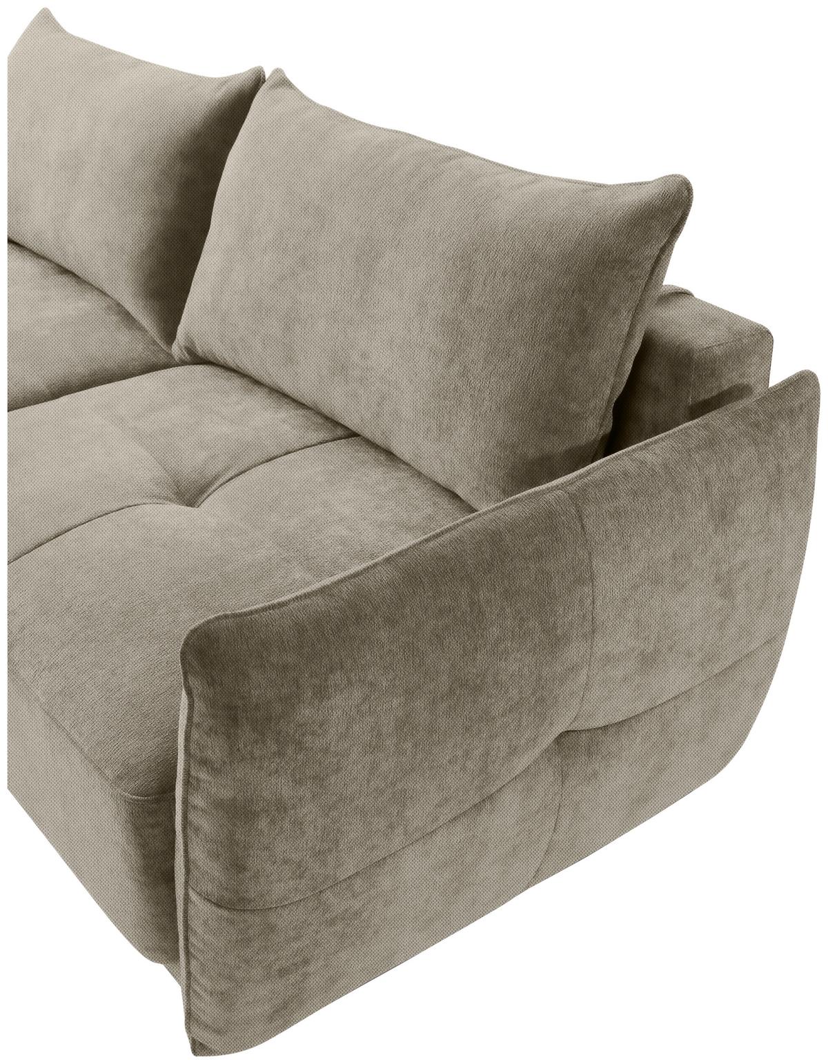 CANAPEA EXTENSIBILĂ LETO - gri-maro, Modern (233/76-91/104cm)