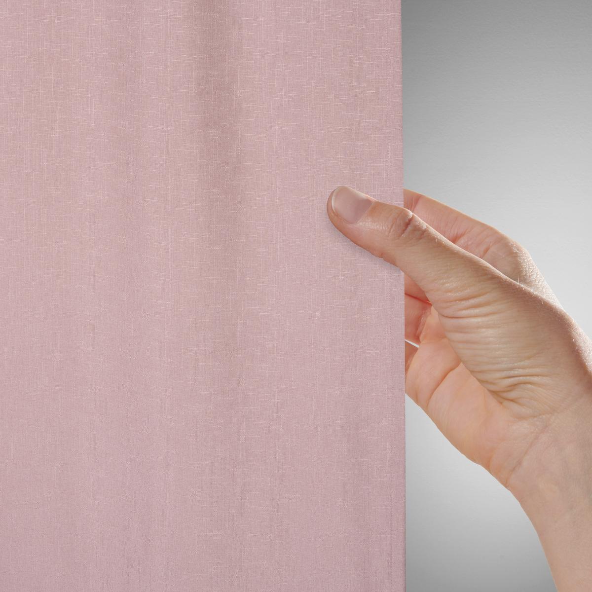 Thermo Függöny Anton 135/255 - rózsaszín, textil (135/255cm) - Mömax