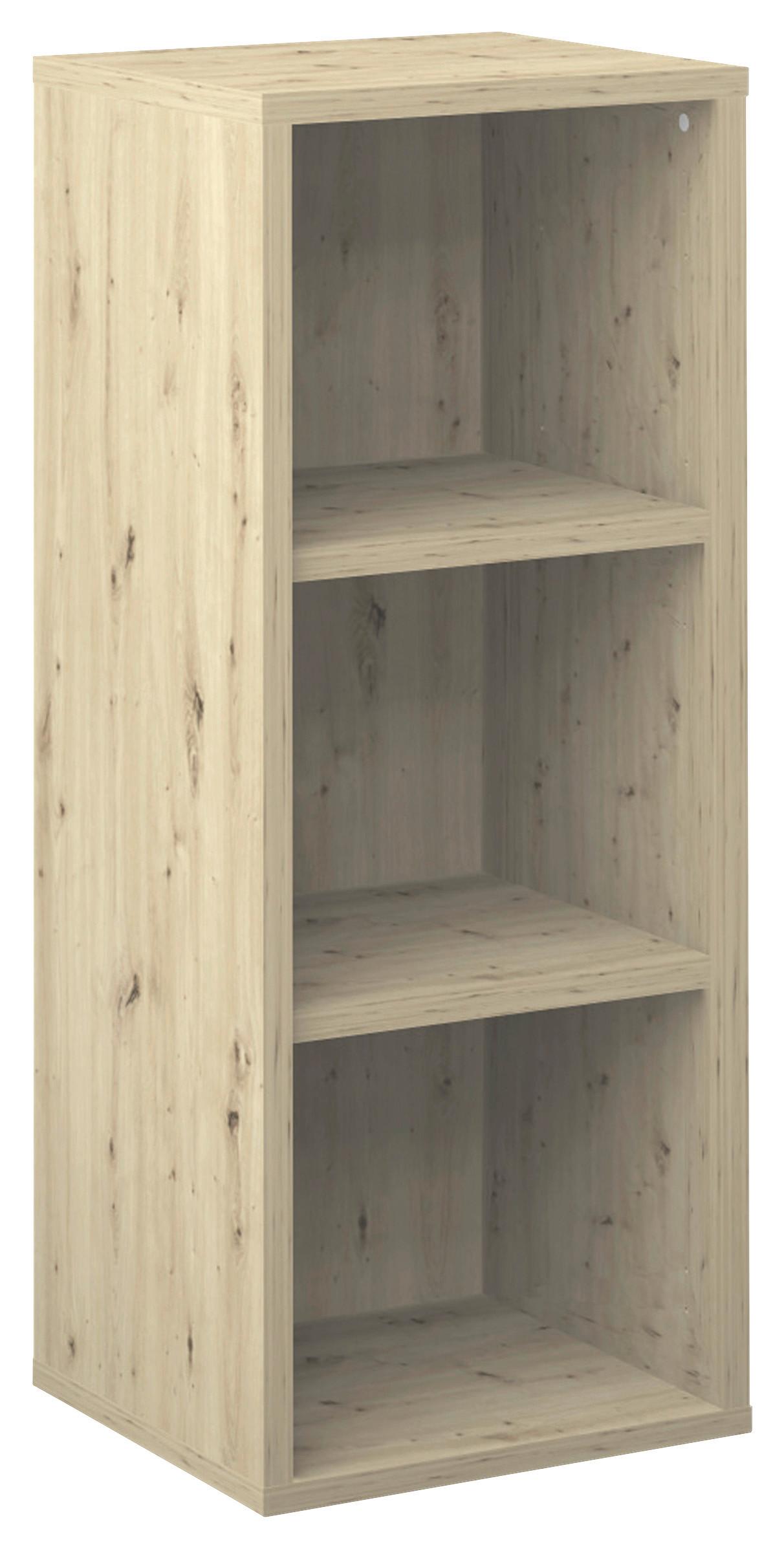 Regal Big Profi Office Eiche Artisan - Schwarz/Eiche Artisan, Modern, Holzwerkstoff/Kunststoff (44/111/40cm) - Mömax