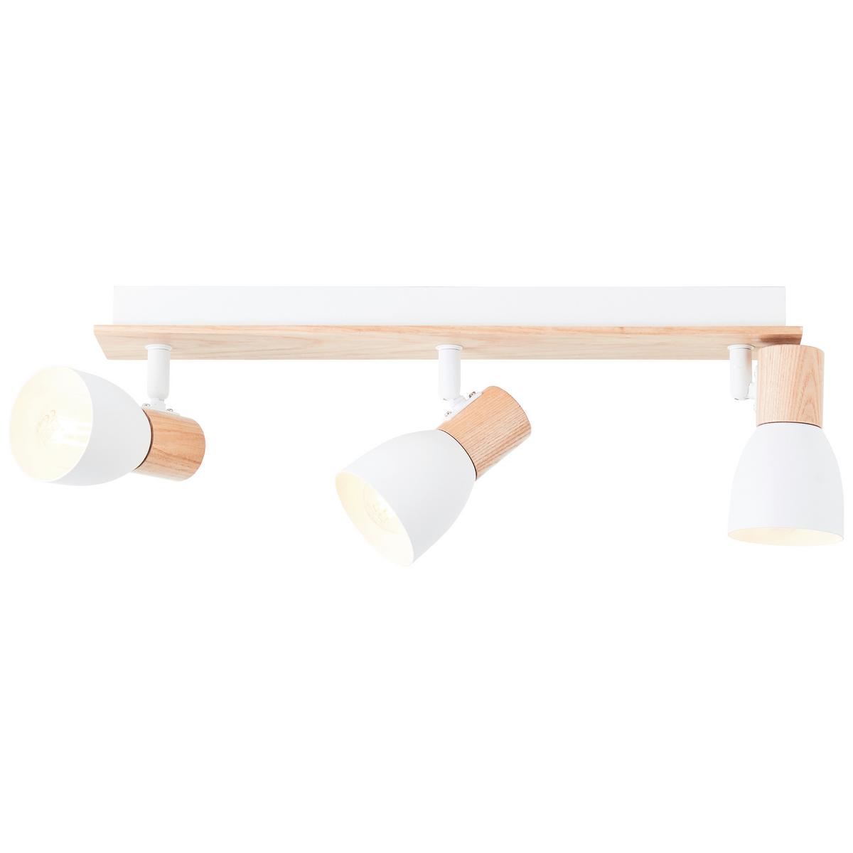 Strahler Daintree Naturfarben/Weiß max. 28 Watt - Naturfarben/Weiß, Basics, Holz/Metall (42/7cm) - Brilliant