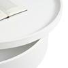 SOFFBORD MALABO - vit/svart, Modern, metall/trämaterial (80/45/80cm) - Premium Living