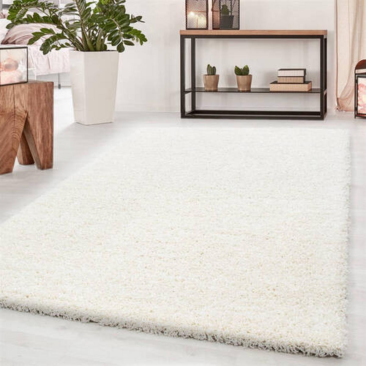 Hochflorteppich Dream Creme ca. 65x130cm - Creme, Basics, Textil (65/130cm) - Novel