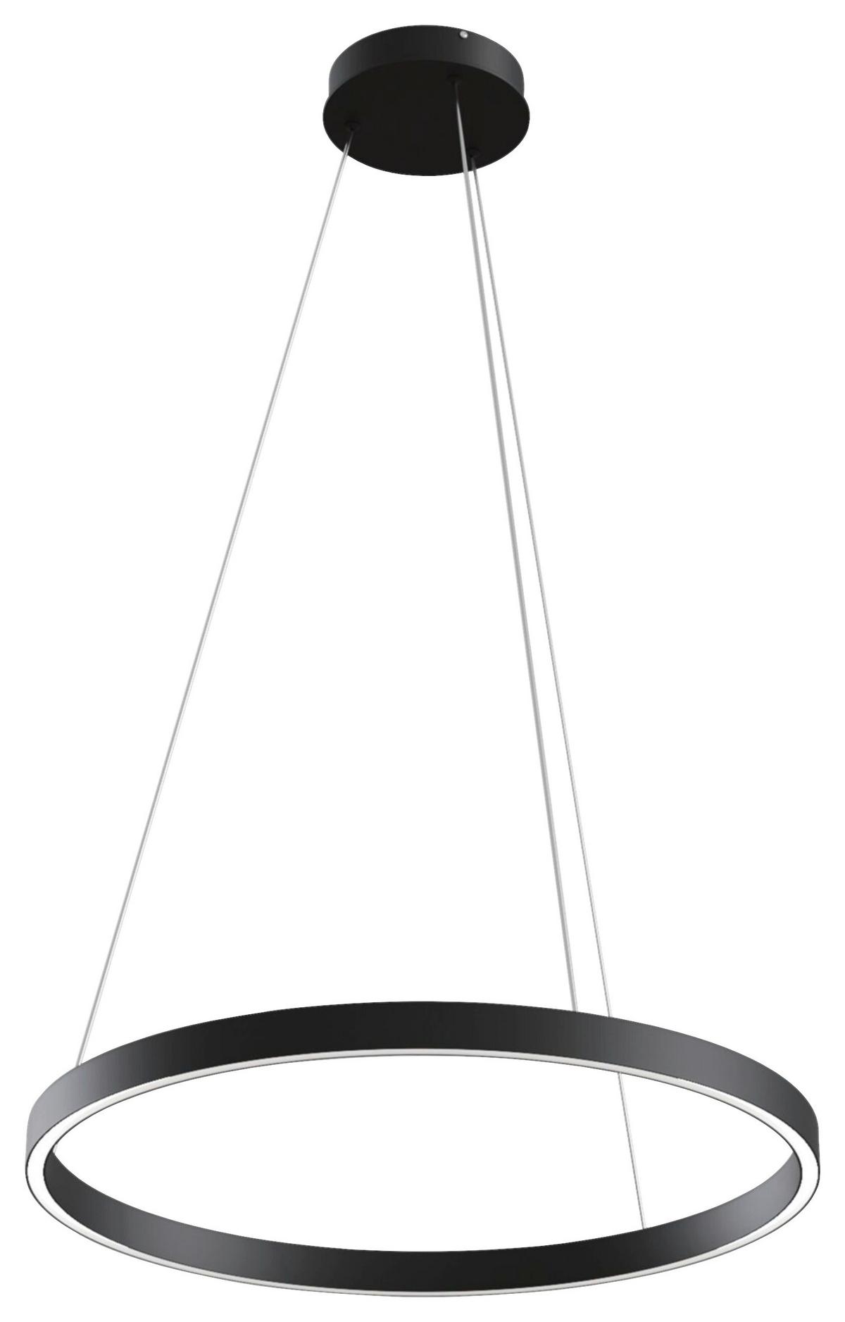 Pendelleuchte Rim Schwarz max. 37 Watt - Schwarz, Basics, Metall (60/120cm) - MAYTONI