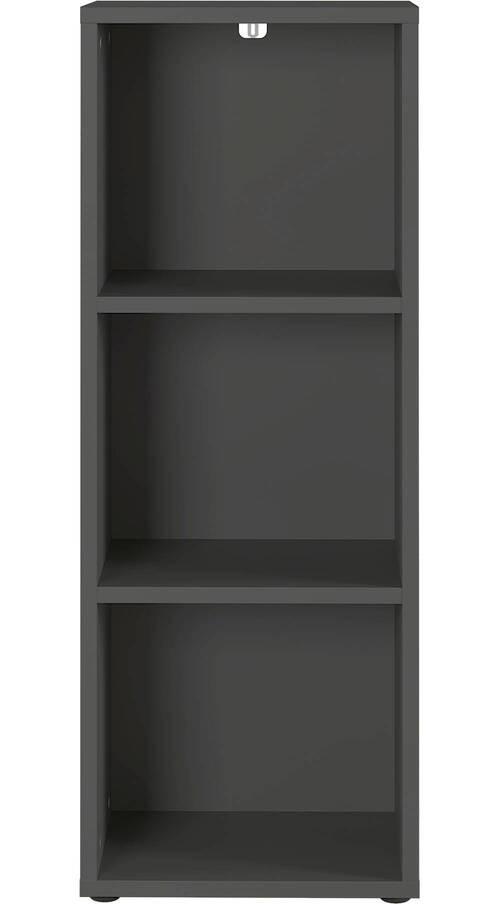 Regal Ribera Graphitfarben - Graphitfarben/Schwarz, MODERN, Holzwerkstoff/Kunststoff (45/120/40cm) - Premium Living