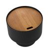 SOFFBORD JOHNNY - svart/naturfärgad, Modern, trämaterial (45/40cm) - Mömax