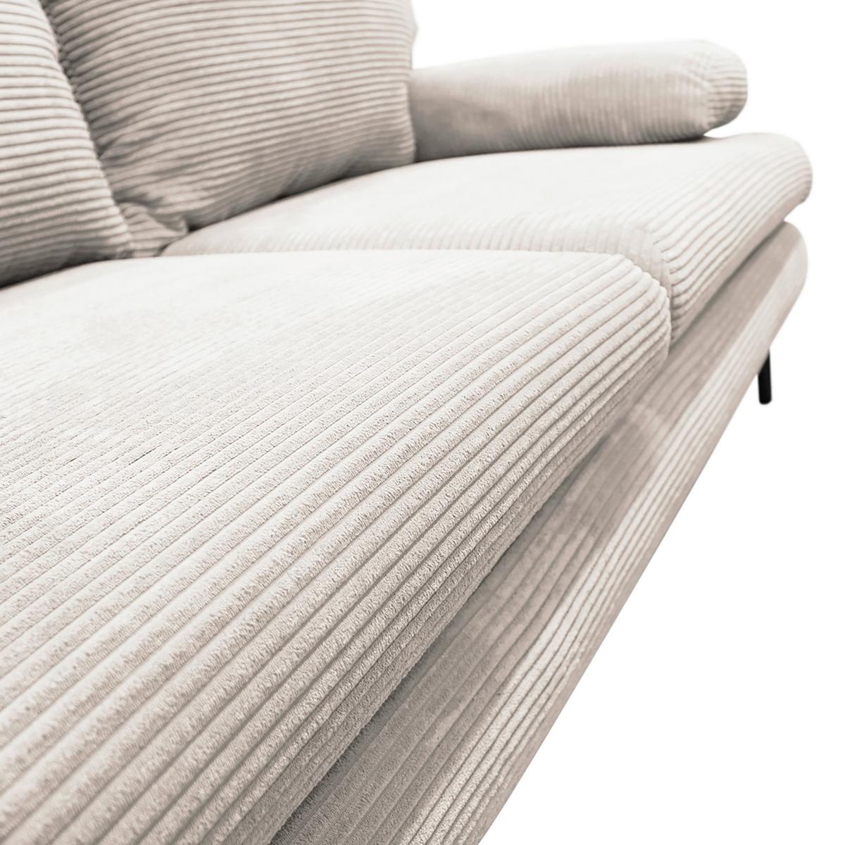 Canapea extensibila FIORE - bej, Design, textil (202/85/99cm) - Modern Living