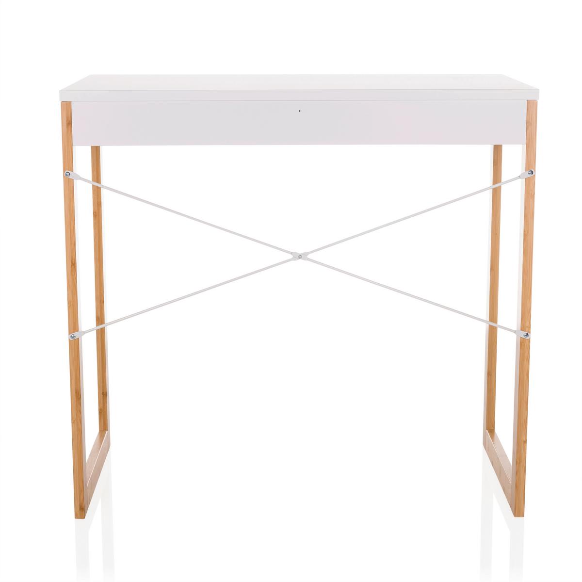 Pisalna Miza Tarolo, Bela - bela, Moderno, leseni material/les (80/75/42cm) - MID.YOU