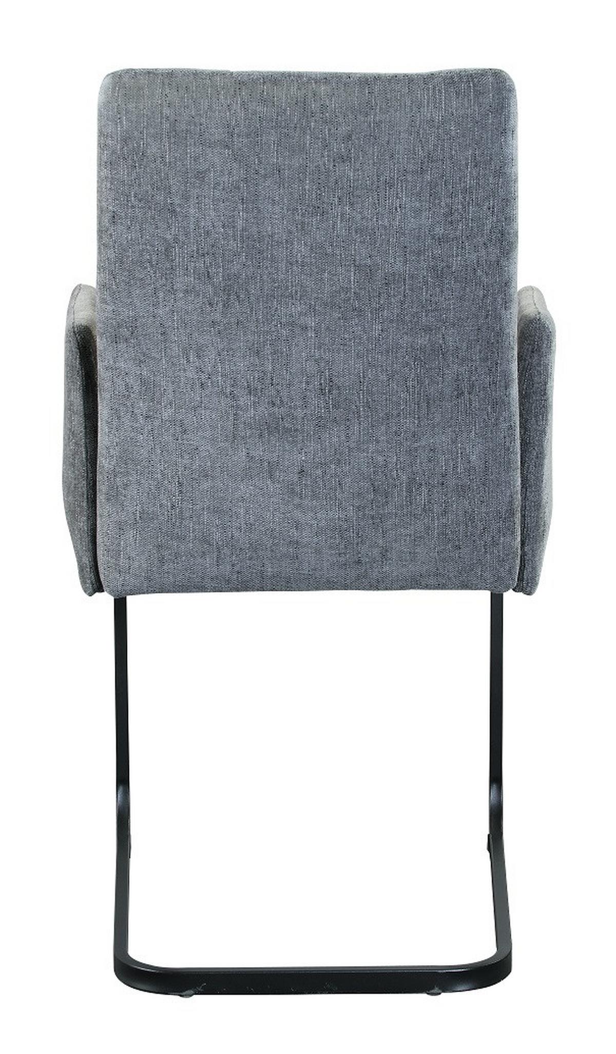 KRZESŁO Z PODŁOKIETNIKAMI BORDAL - jasnoszary/czarny, Modern, metal/tkanina (52/91/59,5cm) - MID.YOU