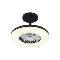 Mennyezeti Ventilátor Amalia - fekete/áttetsző, Modern, műanyag (27,5cm) - Modern Living