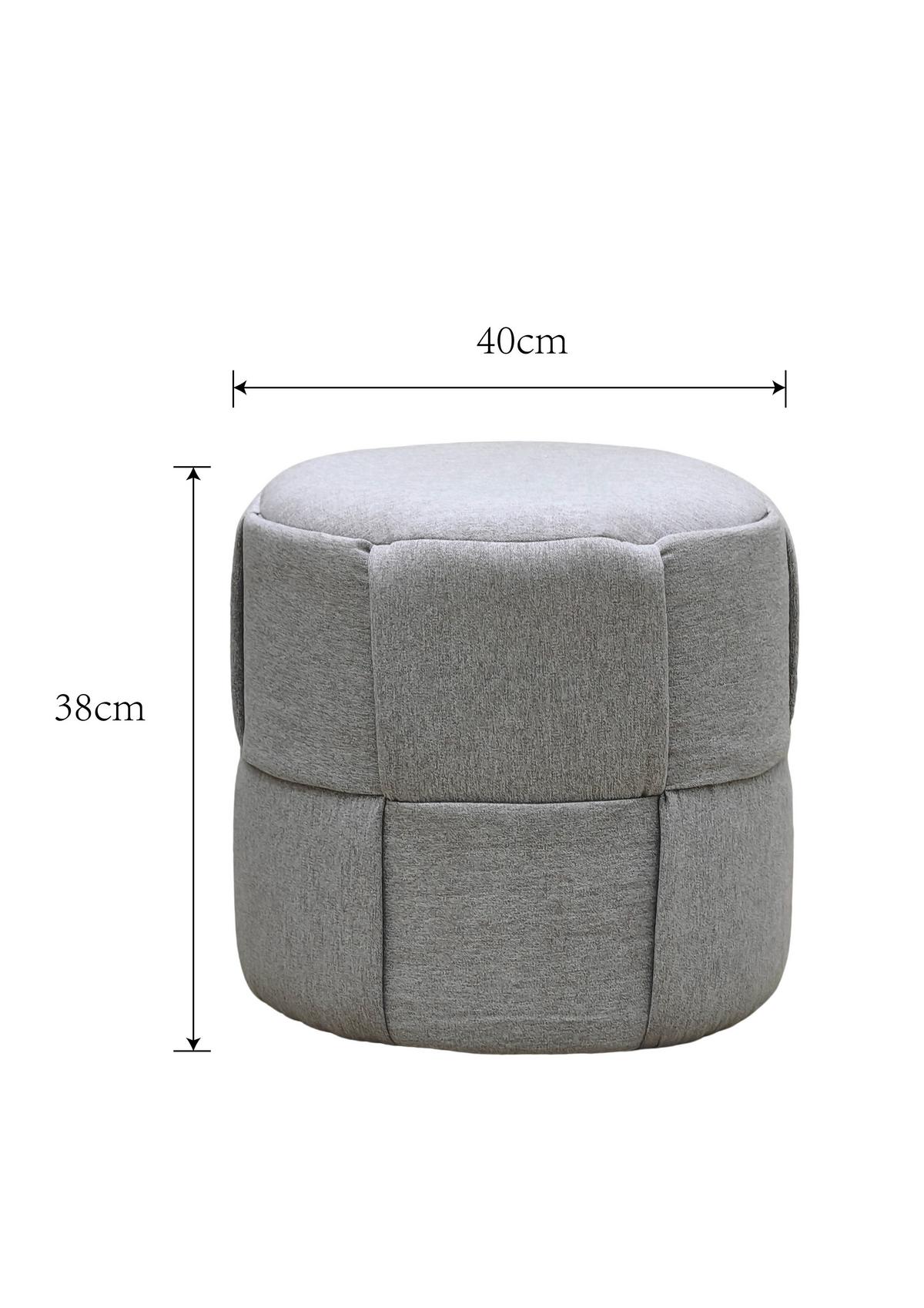 Tabure Play - svijetlo siva, Moderno, drvo/tekstil (40/38/40cm) - Mömax