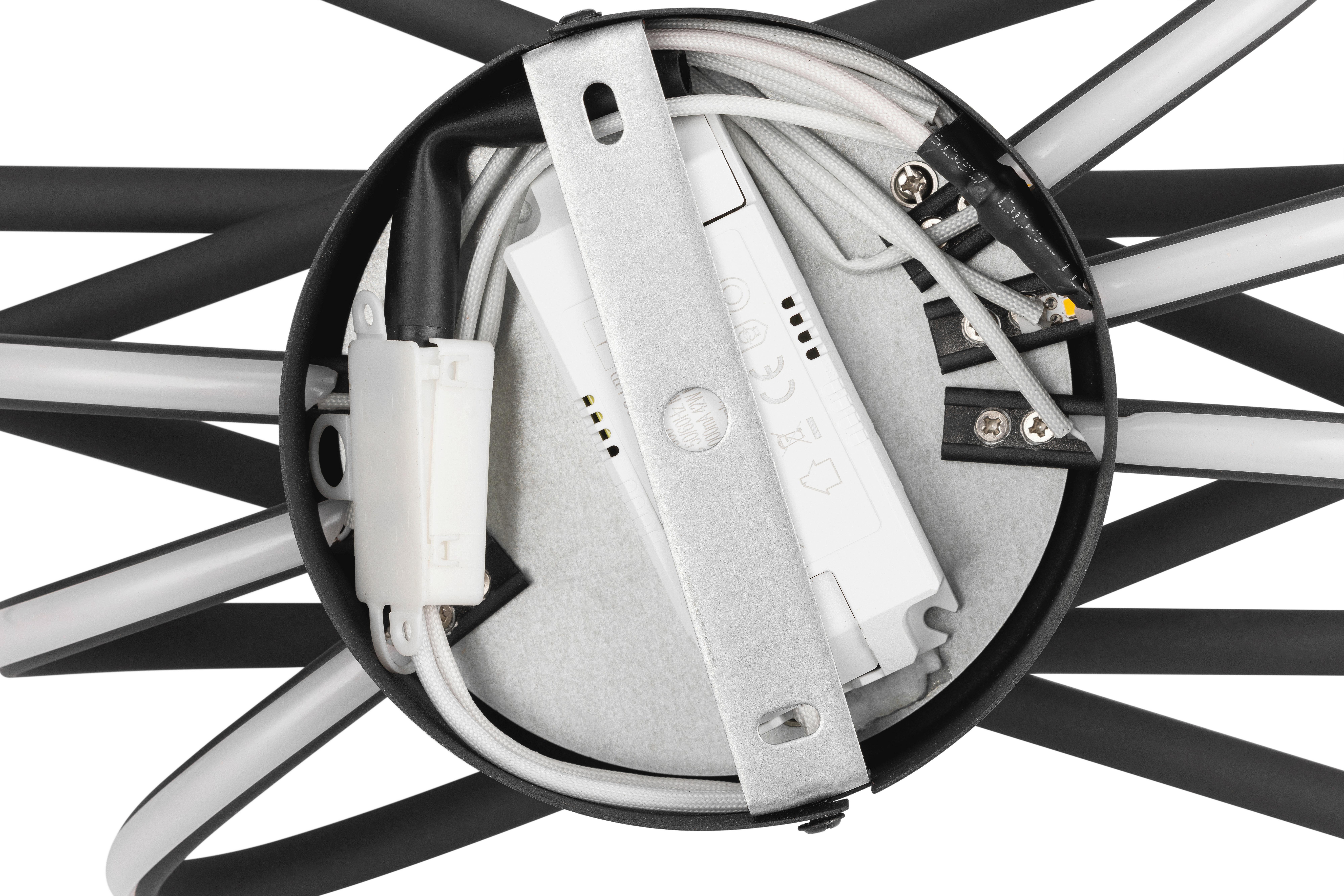 LED-TAKLAMPA STRAL - svart, Modern, metall/plast (65,5/31/14cm)