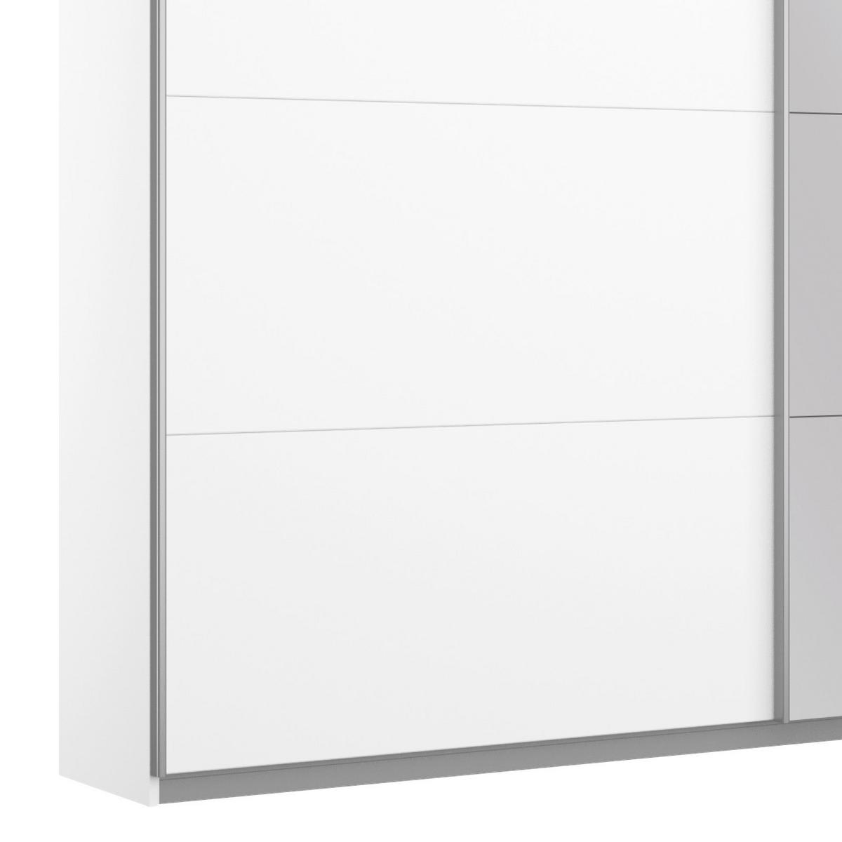 Ormar S Kliznim Vratima Belluno - bijela/boje aluminija, Moderno, drvni materijal/metal (226/230/62cm) - Modern Living