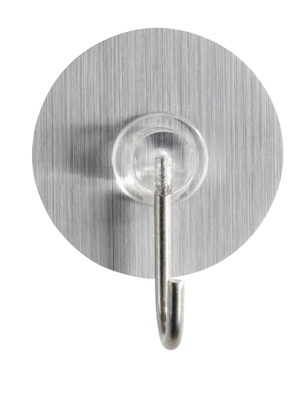 Wandhaken Silberfarben - Silberfarben, MODERN, Kunststoff (3,8cm) - Mömax