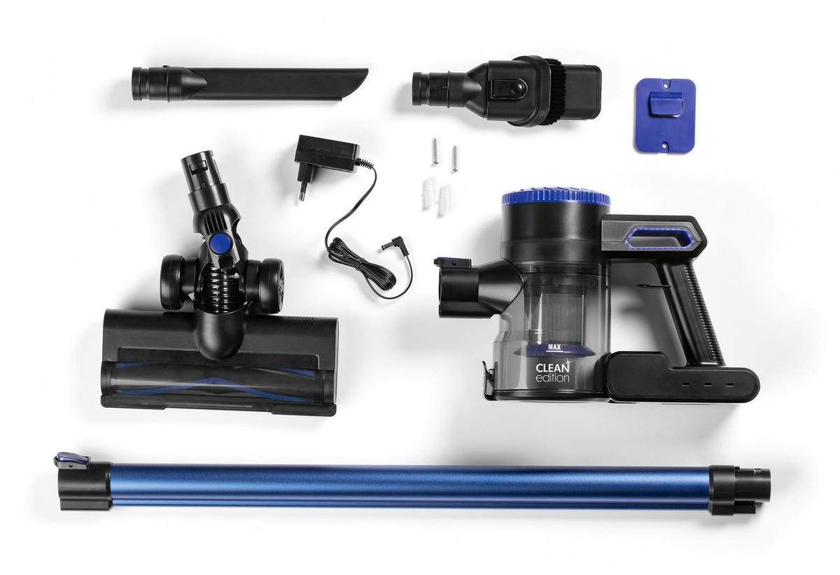 ODKURZACZ AKUMULATOROWY 14576 - niebieski/czarny, Basics, tworzywo sztuczne (33/12/113cm)