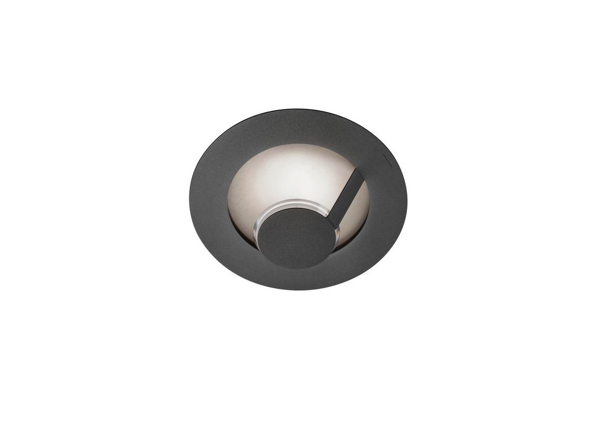 KINKIET LED 51-828-168 LED WL/DL FLAT - srebrny/szary, Design, metal (29/11,8cm) - Grossmann
