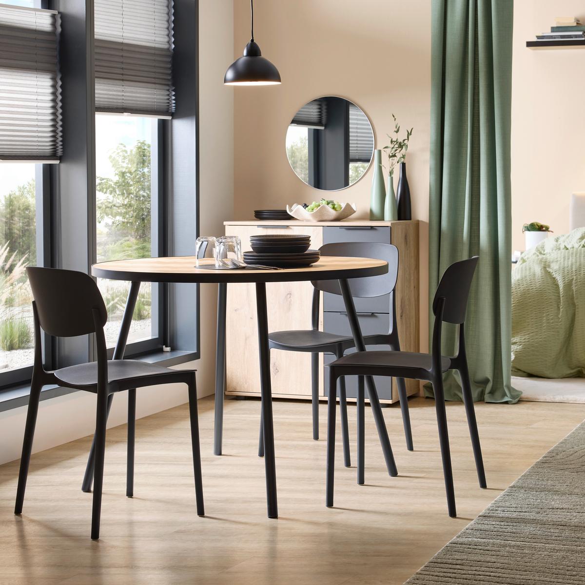 Hängeleuchte Michael Schwarz/weiss Max. 25 Watt - Weiss/Schwarz, Modern, Kunststoff/Metall (20/20/100cm) - Mömax