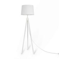 Stehleuchte Weiss Max. 60 Watt - Weiss, Trend, Holz/Textil (60.7/164.2cm) - MAYTONI